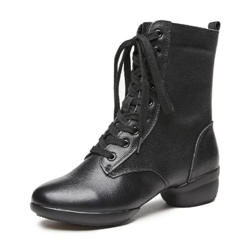 Damen High Top Tanzschuh, Mädchen Ballett Tanzstiefel Bequeme Moderne Schlitzsohle für Jazztänzerin,Leather,39 EU Damen High Top Tanzschuh, Mädchen Ballett Tanzstiefel Bequeme Moderne Schlitzsohle für Jazztänzerin,Leather,39 EU von Generic