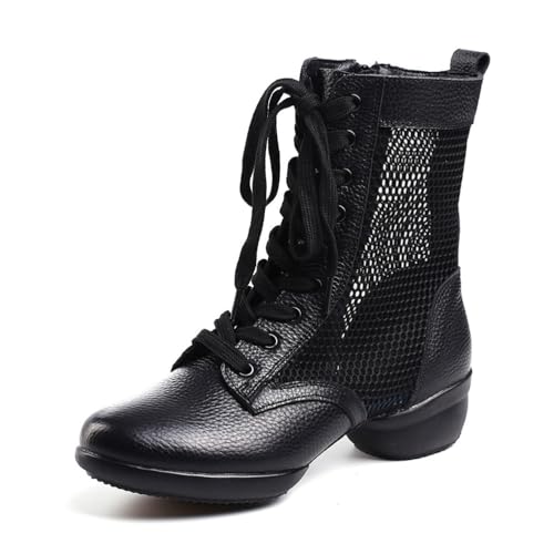 Damen High Top Tanzschuh, Mädchen Ballett Tanzstiefel Bequeme Moderne Schlitzsohle für Jazztänzerin,Mesh,37 EU Damen High Top Tanzschuh, Mädchen Ballett Tanzstiefel Bequeme Moderne Schlitzsohle für Jazztänzerin,Mesh,37 EU von Generic