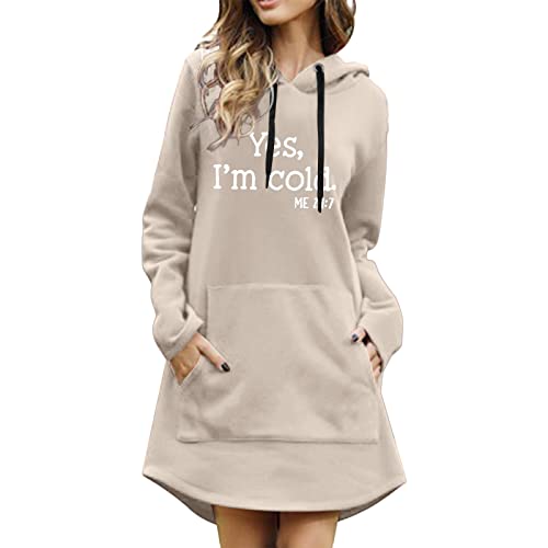 Damen Hoodie Winter Langarm Baumwolle Sweatshirts Casual Mantel Outwear Kapuzenpullover mit Taschen 2 von Generic