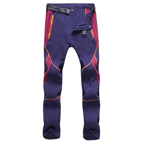 Damen Hosen Fleece Gefüttert Winterhose Winddicht Warm Verdickte Softshellhose Wasserabweisend Outdoor Wanderhose Funktionshose Warm von Generic