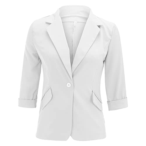 Damen Jacke Büro Office Strickjacke Blazerjacke,Kurzblazer Rosa,Blazer Oberteil,Samt Blazer Damen,Blazer Mit Kurzen Ärmeln,Bomberjacke Wildleder,Bleistiftrock Mit Blazer von Generic