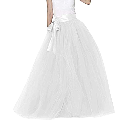 Damen Karneval Kostüm Tutu Tüllrock Tütü Rock Lang Petticoat Mehrschichtiger Elegant Unterrock Elastisch Rot Röcke Ballettrock Ballkleid Tanzkleid Puffy Partykleid für Erwachsene von Generic