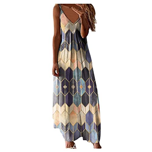 Damen Kleider Sommer: Elegant A Linie Leicht Luftig Festlich Freizeitkleid Sommerkleid Maxi Sexy Große Größen Kurzarm Boho Kleid Maxikleid mit Blumen Lang Curvy Schick Blusenkleid Strandkleid von Generic