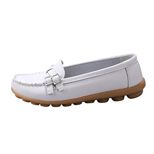 Damen Komfort Ballettschuhe Damenschuhe lässige Schnalle Flacher Absatz Sohle einzelne Schuhe Slipper Schuhe Schuhe Freizeitschuhe Bequeme Schuhe für Mädchen Ballerina Bootsschuhe von Generic