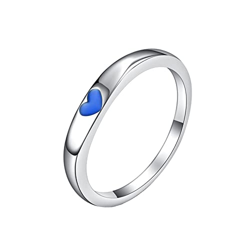 Damen Liebe Herz Ring Einfacher Edelstahl Hochzeit Verlobung Schwanz Ring Schmuck von Generic