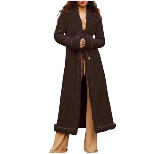 Damen-Mäntel 2024 Mode Frauen Freizeitjacken Warme Lange Winterparka Lange Ärmel Leichte Winterjacke Stilvoller Verdickt Jacken Lockere Passform Windjacke Steppmantel von Generic