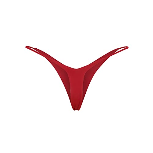 Damen Micro String Tanga Sexy Mini Ouvert-Slip Sexy Low Rise Bikini Slip G-String Unterwäsche Mit Elastischer Bund Geschenk für Freundin RD1 M von Generic