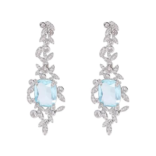 Damen Ohrringe Zirkonia Baumeln Creolen Ohrnägel Blütenblatt-Zirkon-Damenohrringe, Modeaccessoires, Ohrstecker von Generic