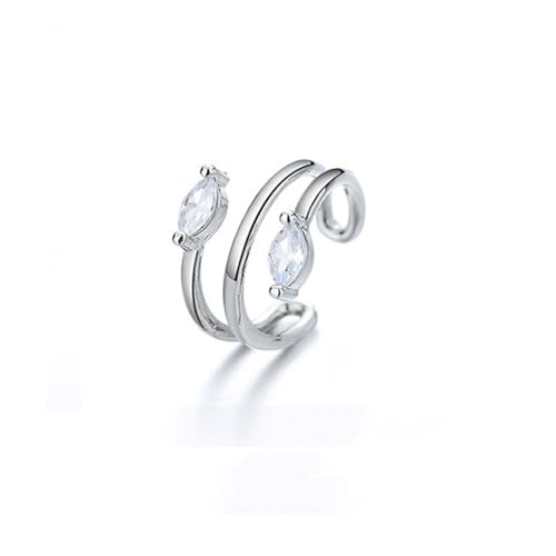 Damen Ohrringe Zirkonia Baumeln Creolen Ohrnägel Doppelschichtiger Zirkon-Ohrknochenclip-Ohrclip Ohne Piercing, Personalisierte Geometrische Volldiamantohrringe Für Männer Und Frauen Damen Ohrringe Zirkonia Baumeln Creolen Ohrnägel Doppelschichtiger Zirkon-Ohrknochenclip-Ohrclip Ohne Piercing, Personalisierte Geometrische Volldiamantohrringe Für Männer Und Frauen von Generic