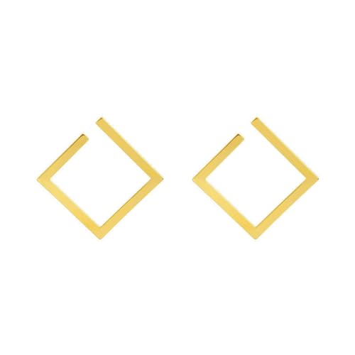 Damen Ohrringe Zirkonia Baumeln Creolen Ohrnägel Modische Und Schlichte Persönlichkeitsohrringe, Rautenohrringe von Generic