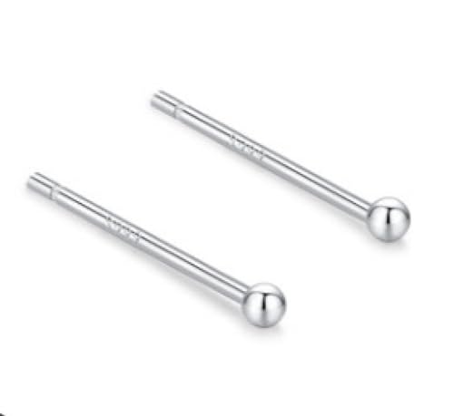 Damen Ohrringe Zirkonia Baumeln Creolen Ohrnägel Ohrstecker Aus 999Er-Sterlingsilber, Dicke Galvanisierung, Ohrstöpsel Müssen Nicht Entfernt Werden, Ohrstöpsel-Ohrringe Zum Schlafen von Generic