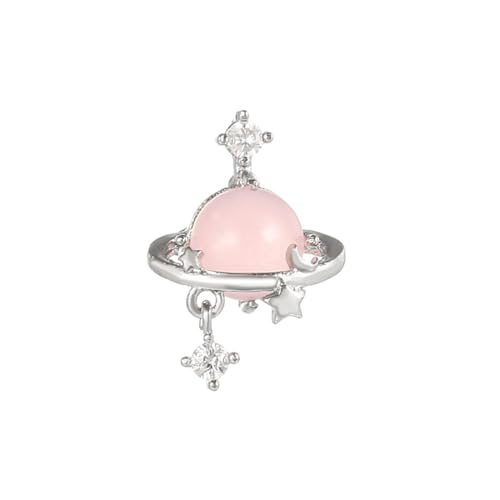 Damen Ohrringe Zirkonia Baumeln Creolen Ohrnägel Personalisierte Süße Und Coole Herzohrringe, Rosa Pfirsichherz, Stern, Mond, Kleine Ohrringe von Generic