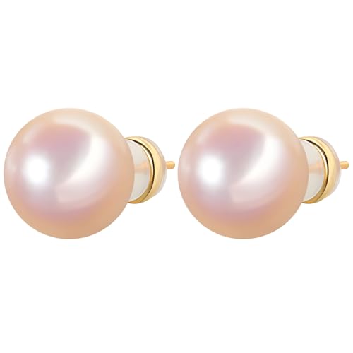 Damen-Ohrstecker mit Perlen und silberfarbenen Steckern, elegantes Design mit österreichischen Perlen, mehrere Größenoptionen für den täglichen oder formellen Gebrauch von Generic