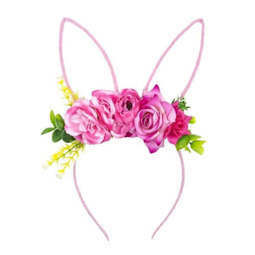 Damen Ostern süße Party Kinder Blumen Stirnband Stirnband Dress Up BrU601 (Hot Pink, One Size) von Generic
