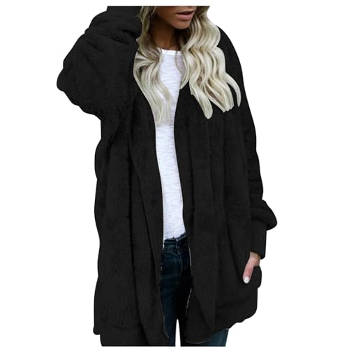 Damen Outdoorjacke Basic Coat Winter Plus Size Wintermantel Dicke Parka Steppmantel mit Einfarbig Lang Wollmantel Wolljacke Elegant Knopf Jacke Winter Casual Lose Outwear Damen Outdoorjacke Basic Coat Winter Plus Size Wintermantel Dicke Parka Steppmantel mit Einfarbig Lang Wollmantel Wolljacke Elegant Knopf Jacke Winter Casual Lose Outwear von Generic