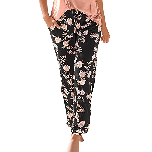 Damen Pant Lange Haremshose Schlupfhose Boho Strandhose Leicht Freizeithose Loose Sommerhose Frauen Hose mit Taschen Straight Bein Hose Sommerhose Stoffhose Jogginghose Yogahose Damen Pant Lange Haremshose Schlupfhose Boho Strandhose Leicht Freizeithose Loose Sommerhose Frauen Hose mit Taschen Straight Bein Hose Sommerhose Stoffhose Jogginghose Yogahose von Generic