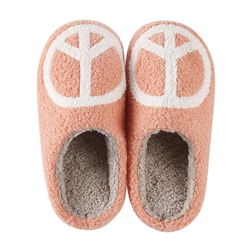 Damen Pantoffeln Hausschuhe Sohlen Warme Hause Casual Baumwolle Hausschuhe Fellschuhe Damen Winter (White, 39) von Generic