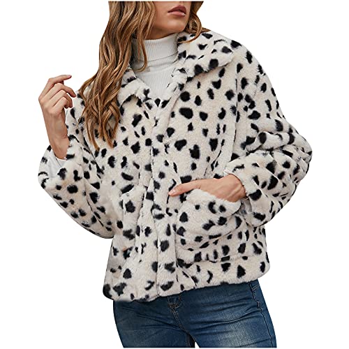 Damen Pelzmantel Kunstfell Winterjacke Cardigan Mantel Hoodie Druck Warm Kapuzenjacke Winter Fleecejacke Plüschjacke Kunstpelz Pelzkleidung Oberbekleidung Coat Jacket Klassisch von Generic