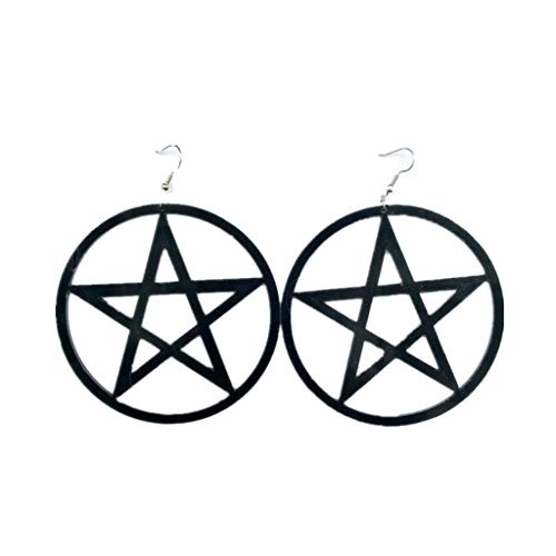 Damen Pentagramm Ohrringe Geschenkidee für Ihre Freundin Mutter Tochter Glitzer Kristall Ohrringe Damen von Generic
