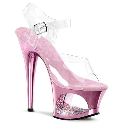 Damen Plateau Pumps Sandalen Transparent Sexy Ultra High Heel Stiletto Ausgehöhlt Strasssteine Offen Rückenfrei Wedges Sommer damenschuhe Für Stripperinnen Party Pole Dancer Bühnenshows, Modell 6 IN(P Damen Plateau Pumps Sandalen Transparent Sexy Ultra High Heel Stiletto Ausgehöhlt Strasssteine Offen Rückenfrei Wedges Sommer damenschuhe Für Stripperinnen Party Pole Dancer Bühnenshows, Modell 6 IN(P von Generic