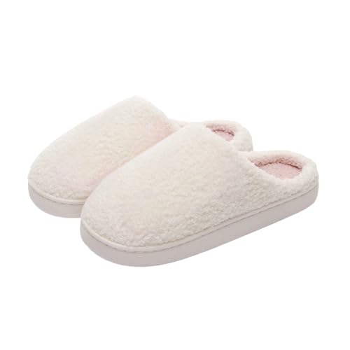 Damen Plüsch Pantoffeln Gästehausschuhe Für Haushaltsgäste Flauschige Schlappen Retro-Mode Filz Hausschlappen Warme Hausschuhe Kuschelige Slippers drinnen und draußen Damen Plüsch Pantoffeln Gästehausschuhe Für Haushaltsgäste Flauschige Schlappen Retro-Mode Filz Hausschlappen Warme Hausschuhe Kuschelige Slippers drinnen und draußen von Generic