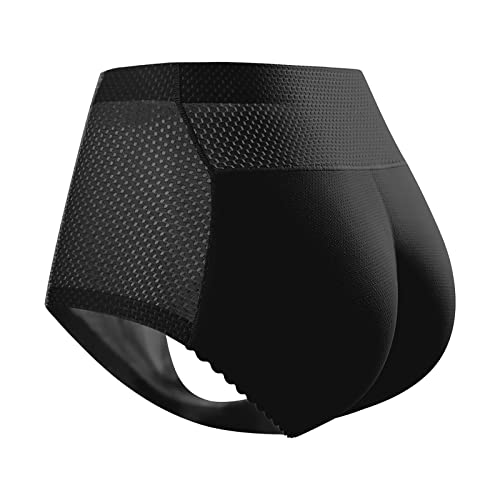 Damen Po Push Up Unterhose Butt Lifter Höschen Figurformende Miederslip Hip Enhancer Shapewear Unterwäsche Beige/Schwarz von Generic