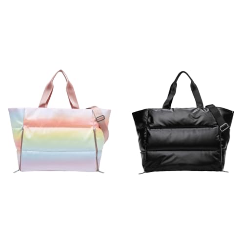 Damen Puffer-Tasche Große Weiche Schultertasche Wasserdicht Mit Reißverschluss for Alltag und Reisen von Generic