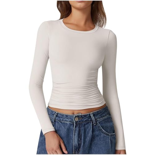 Damen Pullover 2024 Frauen Thermo Blusen Langarm Lässige Warm Oberteile Einfarbig | Mode-Muster-Druck Stilvoller Sweatshirt Lockere Passform Winter Pullover 90Er Jahre Outfit Sportshirt Damen Pullover 2024 Frauen Thermo Blusen Langarm Lässige Warm Oberteile Einfarbig | Mode-Muster-Druck Stilvoller Sweatshirt Lockere Passform Winter Pullover 90Er Jahre Outfit Sportshirt von Generic