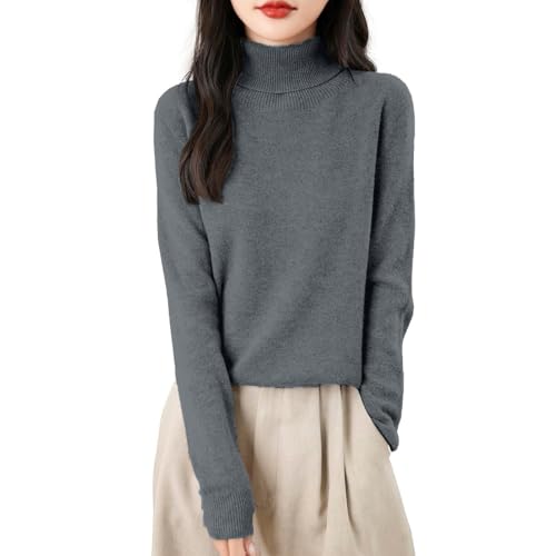 Damen Pullover Herbst Merinowolle Strickpullover Oversize Einfarbiger Rundhals DüNne Langarm Pulli Weich Knit Sweater Elegant Warm Winterpullover Kaschmir Cashmere Wollpullover Damenpullover Damen Pullover Herbst Merinowolle Strickpullover Oversize Einfarbiger Rundhals DüNne Langarm Pulli Weich Knit Sweater Elegant Warm Winterpullover Kaschmir Cashmere Wollpullover Damenpullover von Generic