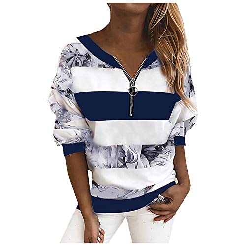 Damen Pullover Sale - Damen Pullover Casual Ethnic G Print Langarm O Neck Fashion Warm Herbst Winter Sweatshirt Tops Rundhals Langarm Shirt Basic Pullover von Generic