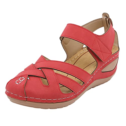 Damen Sandalen Bequem Sommer Offener Zehen Weiche Sohle Leichte Sandals Rutschfeste Strick Sommerschuhe Mode Plateau Hallux Valgus High Heels Freizeit Strandschuhe Damen Sandalen Bequem Sommer Offener Zehen Weiche Sohle Leichte Sandals Rutschfeste Strick Sommerschuhe Mode Plateau Hallux Valgus High Heels Freizeit Strandschuhe von Generic