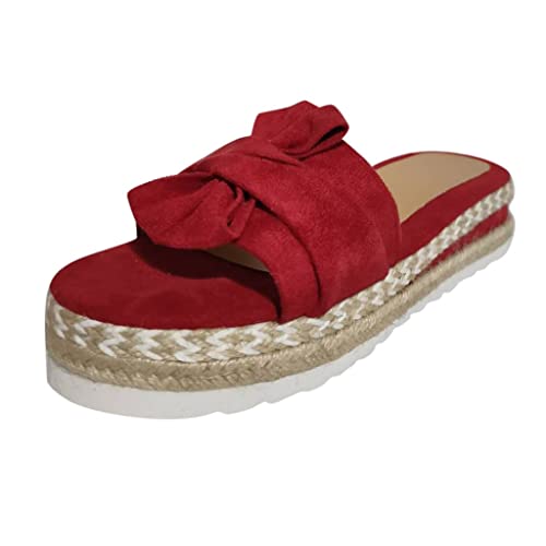 Damen Sandalen Casual Damen Sommer Wedge Peep Toe High Heel Plattform Pantoletten Flache Schuhe Anti-Rutsch-Sandalen Komfortabel Damen Sandalen Casual Damen Sommer Wedge Peep Toe High Heel Plattform Pantoletten Flache Schuhe Anti-Rutsch-Sandalen Komfortabel von Generic