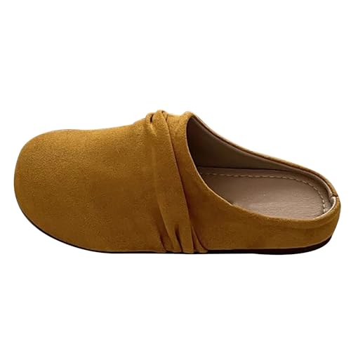 Damen-Sandalen und Clogs für den Sommer, rund, geschlossen, elegant, Sandalen, rutschfest, bequeme Sohle, für drinnen und draußen, kaki, 40 EU Damen-Sandalen und Clogs für den Sommer, rund, geschlossen, elegant, Sandalen, rutschfest, bequeme Sohle, für drinnen und draußen, kaki, 40 EU von Generic