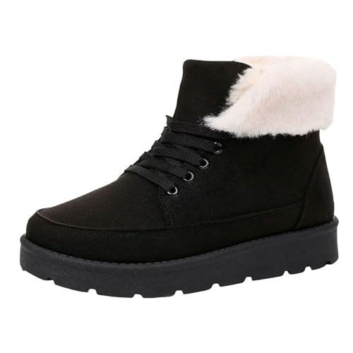 Damen Schneeschuhe Gefüttert Schneestiefel Gefüttert Winterstiefel Leicht Wanderstiefel Warm Kurzschaft Stiefeletten Wanderstiefel Trekkingschuhe Warm Schneestiefel Winter von Generic