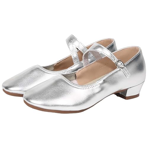Damen Schuhe elegant und bequem mit High Heels für Latein Tanzschuhe Damen und Tanzschuhe Mädchen mit Dance Heels und sexy Schuhe (Silver, 38) von Generic