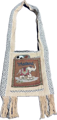 Damen-Schulter-Handtaschen, modische Hippie-Umhängetasche, Bohemian-Tierdruck, Hobo-Tasche (braun) von Generic