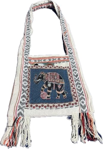 Damen-Schulter-Handtaschen, modische Hippie-Umhängetasche, Bohemian-Tierdruck, Hobo-Tasche (dunkelblau) von Generic