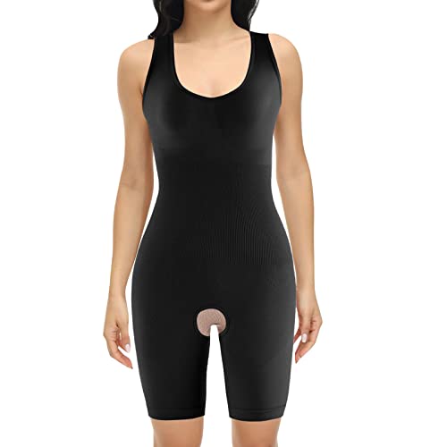 Damen Shapewear mit offenem Schritt Figurformender Body Shaper Bauchweg Formende Bodys Abnehmen Shaping Bodysuit von Generic