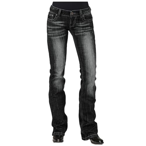 Damen Shaping Straight Jeans,Jeans Damen Skinny,Damen Jeans Wide Leg,Bootcut Jeans Damen Schwarz,Damen Jeans Mit Löchern,Straight Regular Jeans von Generic