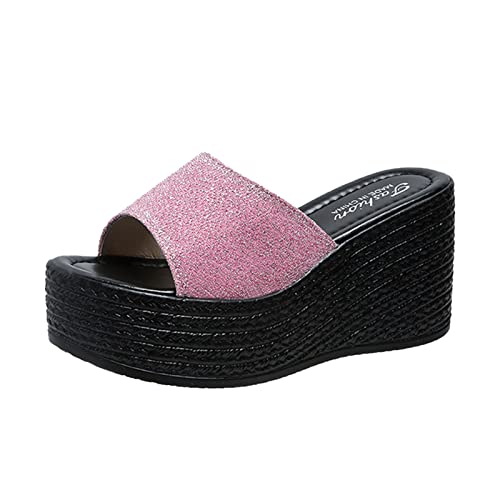Damen Slipper, LäSsig Slippers Schlappen Unisex Mode Strasssteine Cozy Slides Herren Badelatschen Hausschuhe Casual Elegant Wedge Peep Toe Plateau Sandalen Damen Slipper, LäSsig Slippers Schlappen Unisex Mode Strasssteine Cozy Slides Herren Badelatschen Hausschuhe Casual Elegant Wedge Peep Toe Plateau Sandalen von Generic