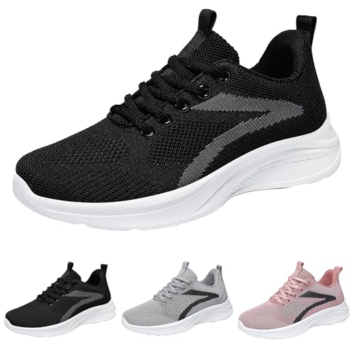 Damen Sneackersportschuhe Mit Gewölbeunterstützung Dämpfung Schnürschuhe Verstellbare Laufschuhe Weichen Sohlen Walkingschuhe rutschfeste Freizeitschuhe Geeignet Zum Bergsteigen Und Reisen Damen Sneackersportschuhe Mit Gewölbeunterstützung Dämpfung Schnürschuhe Verstellbare Laufschuhe Weichen Sohlen Walkingschuhe rutschfeste Freizeitschuhe Geeignet Zum Bergsteigen Und Reisen von Generic