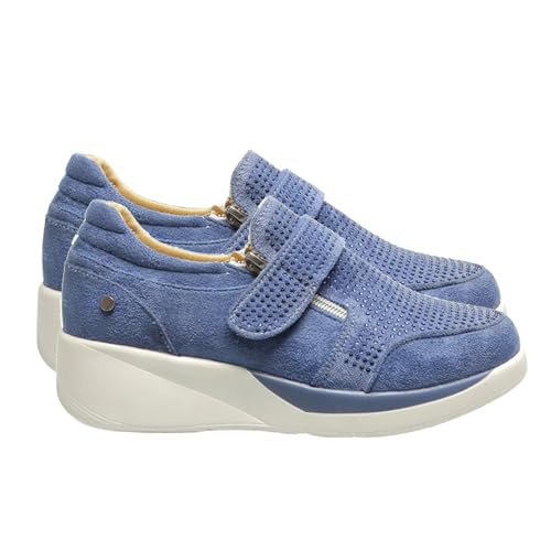 Damen Sneakers Atmungsaktiv Walkingschuhe Mit Elastischem Weiche Sportlich Fitness Joggingschuhe Leicht Fitnessschuhe Straßenlaufschuhe Lightweight Fitnessschuhe von Generic