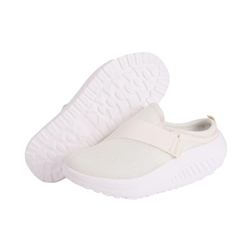Damen Sneakers Atmungsaktiv Walkingschuhe Runde Zehe Stricken Elegant rutschfest Walkingschuhe Turnschuhe Joggingschuhe Riemen Und Schnalle Lightweight Fitnessschuhe Damen Sneakers Atmungsaktiv Walkingschuhe Runde Zehe Stricken Elegant rutschfest Walkingschuhe Turnschuhe Joggingschuhe Riemen Und Schnalle Lightweight Fitnessschuhe von Generic