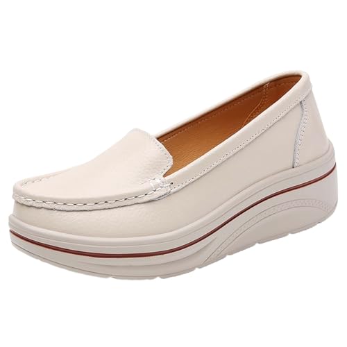 Damen Sneakers Leicht Wanderschuhe Runde Zehe Stricken Orthopädische Turnschuhe rutschfeste Joggingschuhe Leicht Bequemer Freizeitschuhe Outdoor Sportschuhe von Generic