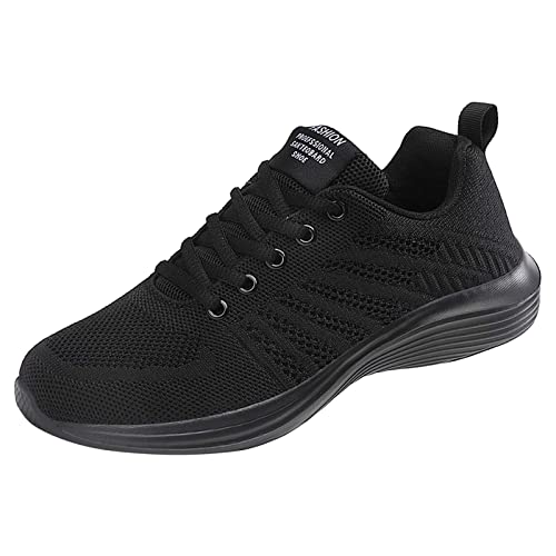 Damen Sneakers Nero Bequem Leichte, Trendy Damen Turnschuhe für Damen Atmungsaktive, Outdoor Jogging Running Laufschuhe Mesh Belüftet Gymnastikschuhe für Gymnastik rutschfest Abriebfest von Generic