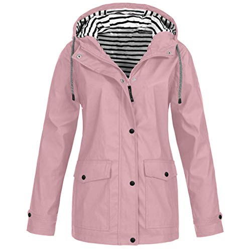 Damen Softshelljacke Hoodie Übergangs Jacke Warme Mantel Windbreaker Trekkingjacke Atmungsaktiv Regenjacke Funktionsjacke Winddicht Wasserdicht Sportjacke Mit Tasche Große Größe von Generic