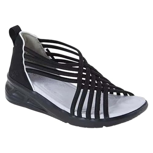 Damen-Sommer-Freizeitsandalen,Gladiator-Sandalen,Modische Offene Cross-tied Atmungsaktive,Flache Damen-Römerschuhe Barfuβschuhe Abendschuhe, Brautschuhe, Party, Absatz Fischmaul schuhe von Generic