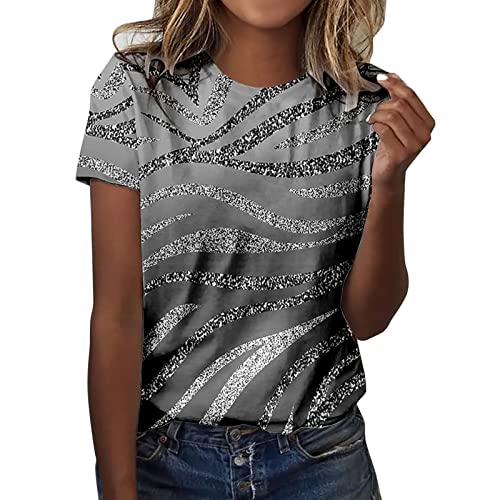 Damen Sommer Oberteile Kurzarm Tshirt,Tuniken,Blusentunika,Bluse Hoher Kragen,Seidenbluse Grün,Karierte Longblusen Damen,Weiße Bluse Kaufen,Bluse Pailletten von Generic