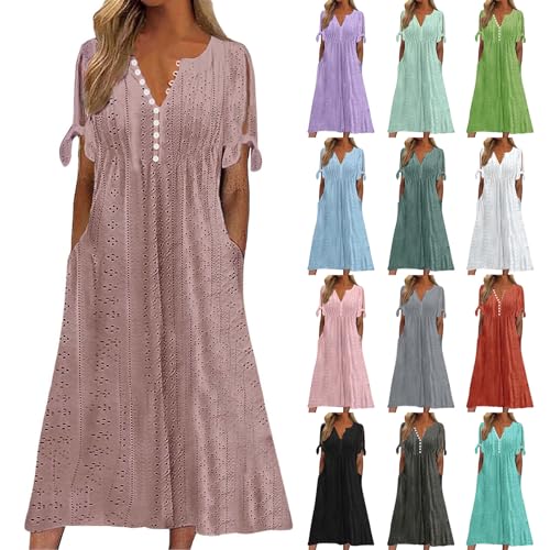 Damen Sommerkleid Strandkleid Lang Bandeau Maxikleid Mit Spitzenbesatz Strandkleid Design Für Strandurlaub Sommerfeste Partys von Generic