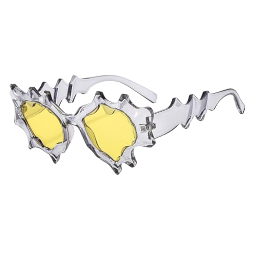 Damen-Sonnenbrille, trendig, Partybrille, dekorativ, Sonnenbrille mit unregelmäßigem Visier, modische -Sonnenbrille für Damen und Herren, UV400-Töne für Fee, grau, Se référer au descriptif Damen-Sonnenbrille, trendig, Partybrille, dekorativ, Sonnenbrille mit unregelmäßigem Visier, modische -Sonnenbrille für Damen und Herren, UV400-Töne für Fee, grau, Se référer au descriptif von Generic